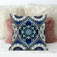 thumbnail image 4 of Amrita Sen Designs CAPL959BrCDS-BL-28x28 28 x 28 in. Bohemian Mandala Vector Broadcloth Indoor & Outdoor Blown & Closed Pillow - Blue, White & Turquoise, 4 of 4
