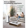 thumbnail image 2 of Humidificador Mifasol para Habitaciones Grandes 20L Niebla Caliente/Fría 1500 m² Blanco, 2 of 8