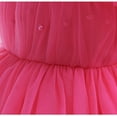 thumbnail image 5 of Toddler Girls Off Shoulder Princess Dress Wedding Birthday Pageant Party Dress 1-6T, 5 of 6