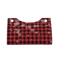 thumbnail image 2 of Fuzoiu Red Buffalo Plaid Print Tissue Box Cover, PU Leather Tissue Holder,Decorative Facial Paper Organizer for Bathroom Living Room Bedroom Countertop Office Desk Car Home, 2 of 7