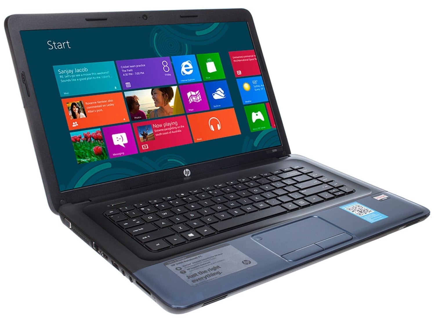 Refurbished HP 2000 2D49WM 15 6 Laptop AMD E 300 1 3 GHz 4GB Memory