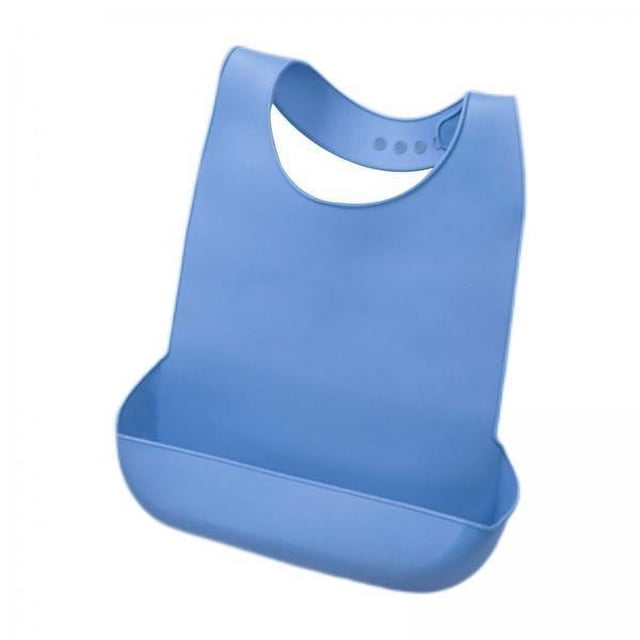 4 Baberos Para Adultos Con Recogedor De , Fáciles De Limpiar, Para Pacientes Discapacitados, Personas Mayores, M, Azul