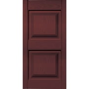 Builders Edge 12W in. Raised Panel Vinyl Shutters