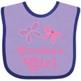 thumbnail image 3 of Inktastic Grandma's Girl Grandchild Butterfly Girls Baby Bib, 3 of 4