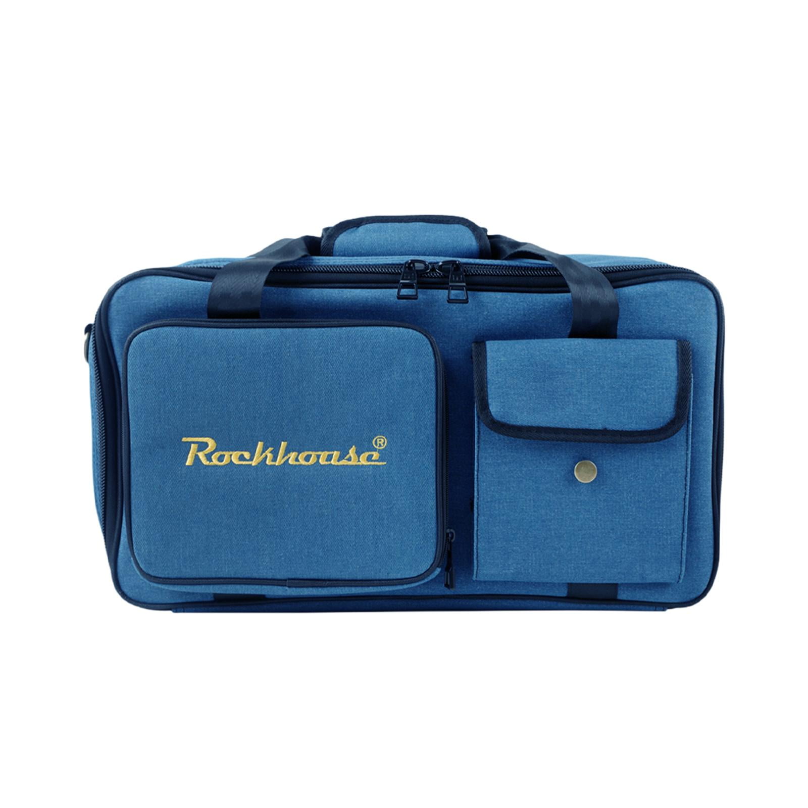 EHJRE Electric Guitar Pedals Storage Bag Scratch Resistant Organizer Multieffects Case L