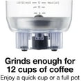 thumbnail image 3 of Sound Shield Electric Coffee Grinder for Quiet Grinding, Stainless Steel Blades, Beans, Spices and More, 12 Cups, Black (80402), 3 of 4