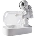 thumbnail image 1 of Astronaut Planter, Spaceman Glass Vase with Led Light Nordic Modern Succulent Flower Pot Creative De, 1 of 5