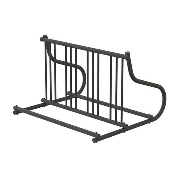 Madrax Bike Rack,2-Sided,8-Bike,48 in.,Black QS-GR110-B
