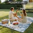 thumbnail image 4 of Blue Coastal Outdoor Rug for Patio/Deck/Porch, Non-Slip Large Area Rug 3 x 5 Ft, Sea Turtle Octopus Coral Beach Nautical Indoor Outdoor Rugs Washable Area Rugs, Reversible Camping Rug Carpet Runner, 4 of 8