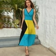 thumbnail image 3 of Bahamas Flag Dress Fashion Boho Beach Long Dresses Female Party Printed Maxi Dress, 3 of 9