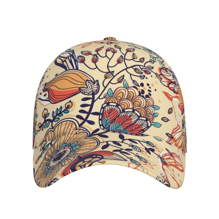 Floral Fantasy Women\'s Cap Floral Fantasy | rae & grace Scrub Cap | Luxury Scrub Caps main image 4