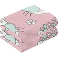 thumbnail image 2 of SKYSONIC Florer Cute Cat Patterned Hand Towels 2 PCS, Cotton Bath Towel for Drying Face Hands Body ,Absorbent Lightweight Towels for Bathroom Ktichen Travel Gym, 16"x28", 2 of 7
