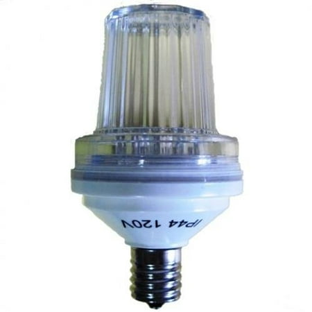 Queens of Christmas WL-STROBE-PW-E17 E17 Base 1W White LED Strobe Bulb (Pack of 1)