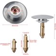 thumbnail image 1 of Tapón de resorte emergente para fregadero de cocina, baño, lavabo, bañera - Latón cromado macizo, 66 mm ZefeiWu 8390611254612, 1 of 1
