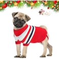 thumbnail image 4 of Abrigo para perros pequeños BRI Suéter navideño Rojo Verde Tamaño M, 4 of 5