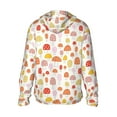 thumbnail image 2 of Goofa Cute Cartoon Mushrooms Printed Women's UPF 50+ Sun Protection Hoodie Jacket Lightweight Long Sleeve Sun Shirt for Women with Pocket Hiking Outdoor-Medium, 2 of 9