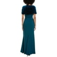 thumbnail image 2 of Badgley Mischka womens  Crepe Column Gown, 4, Blue, 2 of 3