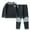 Black, variant on LYMAYTER Kids Unisex Cotton Underwear Outfits Toddler Solid Color Long Sleeves T-Shirt Warm Pants Set for 2-14 Years 2PCS