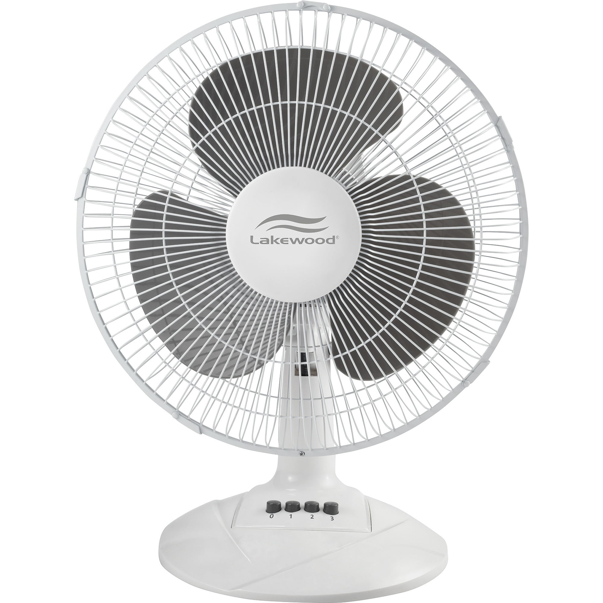 Lakewood, LAKLDF1210BWM, 12" Oscillating Table Fan, 1 Each