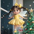 thumbnail image 4 of Fiudx Adorno Navideño de Madera Tallada, Impresión a Doble Cara, Recuerdo Entrañable, Regalo Perfecto para Las Fiestas, Decoración Festiva para El Hogar, Ideal para Navidad 2024, Único y Significativ, 4 of 7