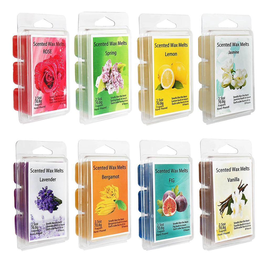 SDFGTstore 8 Fragrances Cubes - Smells Great - Scented Wax Melts Wax Warmer Cubes/Tarts
