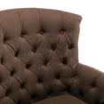 thumbnail image 5 of Corvus  Sidmouth Tufted Fabric Oversized Club Chair Club Chairs Brown, 5 of 5