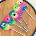 thumbnail image 6 of Wrapables Fluffy Rainbow Monster Pens (Set of 5), 6 of 8
