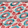 thumbnail image 5 of Floral Dog Crate Cover, Continuous Leaves Circles Cutsy Vintage Illustration, Easy to Use Pet Kennel Cover Small Dogs Puppies Kittens, 7 Sizes, Dark Coral Sea Blue, by Ambesonne, 5 of 6