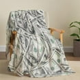 thumbnail image 4 of Money Throw Blanket, A Pile of 100 Dollar Bill Cozy Decor Nap Cash Blankets Gift Sofa Bed Couch Chair or Dorm Throws 40×50 inches, 4 of 5