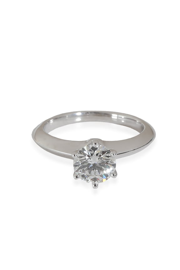 Pre-Owned Platinum Tiffany & Co. Tiffany Solitaire Engagement Ring, .90 Ct. F VS1