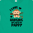 thumbnail image 4 of Inktastic Monkey I Love Hanging out with My Pappy Boys or Girls Toddler T-Shirt, 4 of 5