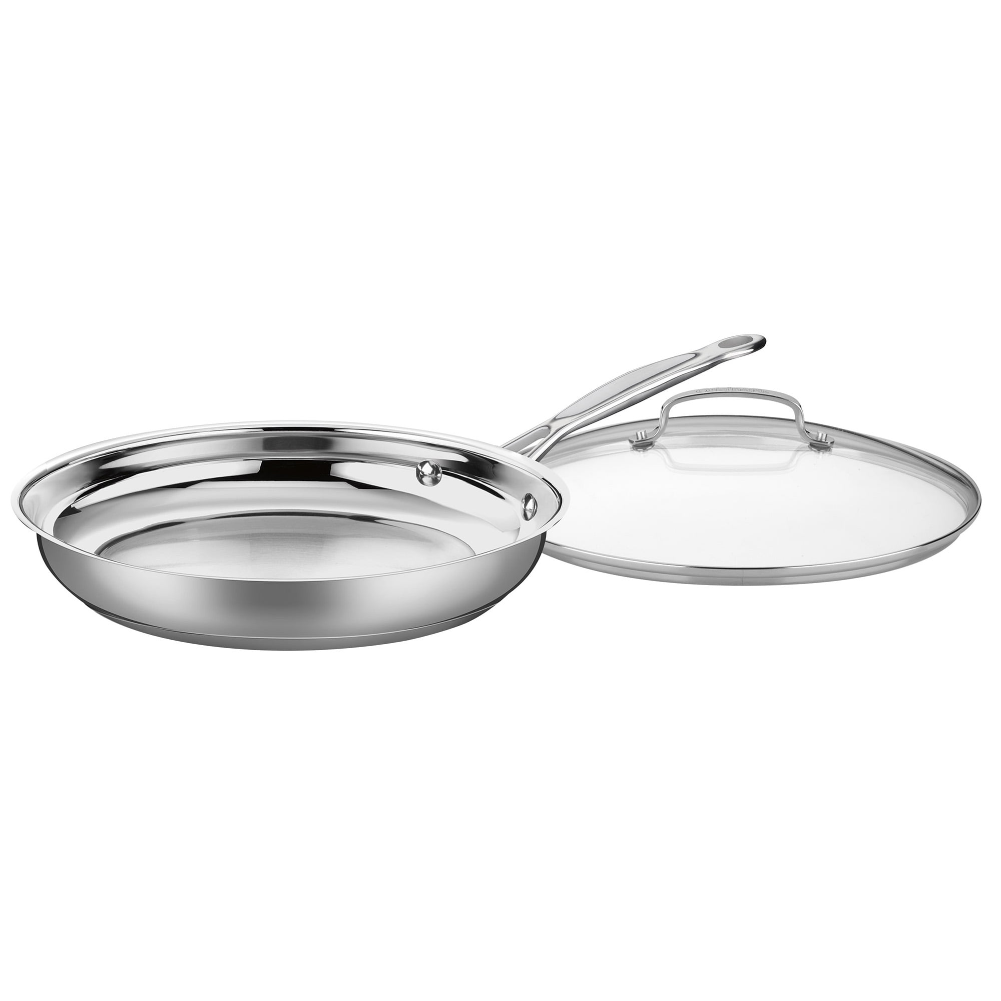Cuisinart Chef's Classic Stainless 12" Skillet with Cover, 722-30GP1