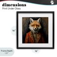 thumbnail image 4 of Stupell Industries Traditional Mystical Metamorphosis Fox Black Framed Print Under Glass, 16 x 16, by Lazar Studio, 4 of 8