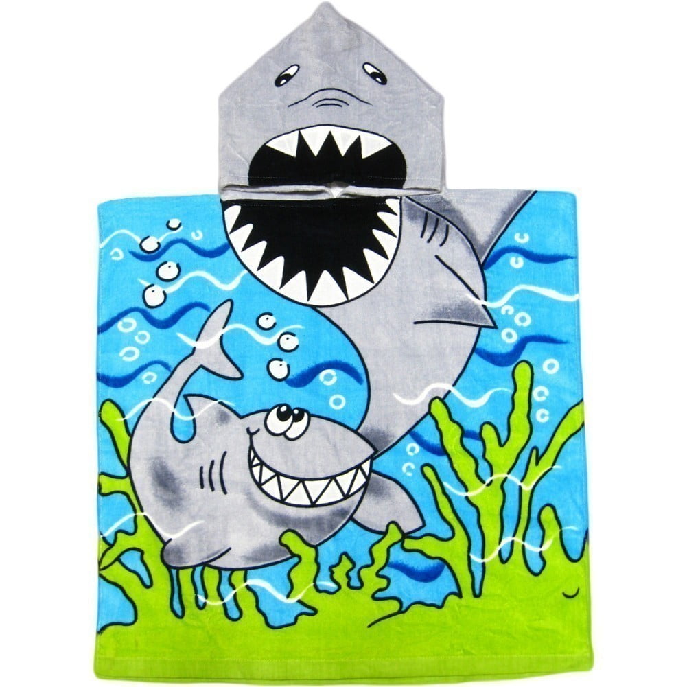shark towel poncho