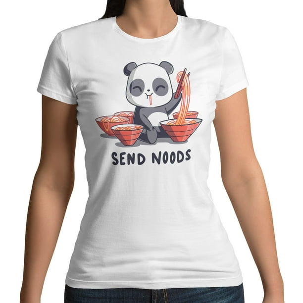 Playera Oso Panda Meme Send Noods Ramen Dama
