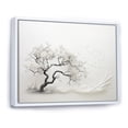 thumbnail image 2 of Designart Large Tree White Framed Wall Art, Grey White Tree Subtle Charm I , Trees framed wall art decor, Grey Traditional White Framed Wall Art, 32x24 inches White Color Frame, 2 of 5