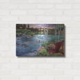 thumbnail image 3 of Luxe Metal Art 'Bridge Fishing' by Bigelow Illustrations Metal Wall Art, 24" x 16", 3 of 8