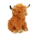 thumbnail image 3 of Juguete de peluche de vaca de las tierras altas de simulación, realista, lindo y suave, para decoración de regalos, 9,1 pulgadas, 3 of 14