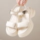 thumbnail image 5 of Sandalias Planas Cómodas Sandalias De Cuña De Suela Gruesa Sandalias De Playa De Verano para Mujer, 5 of 9