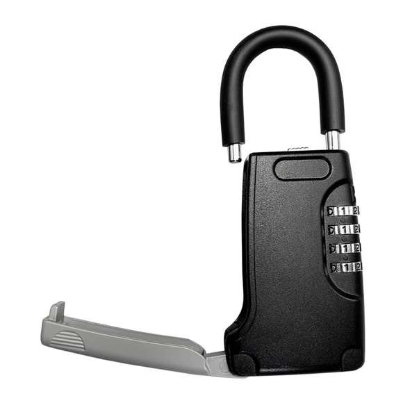 Portable Key Storage, Metal Key Safe Box with Beam, Resettable Realtor'S Lockbox Combination Lock Box for Home, Realtors