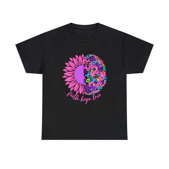 Faith Hope Love Shirt | Cancer Warrior Support Unisex T-Shirt