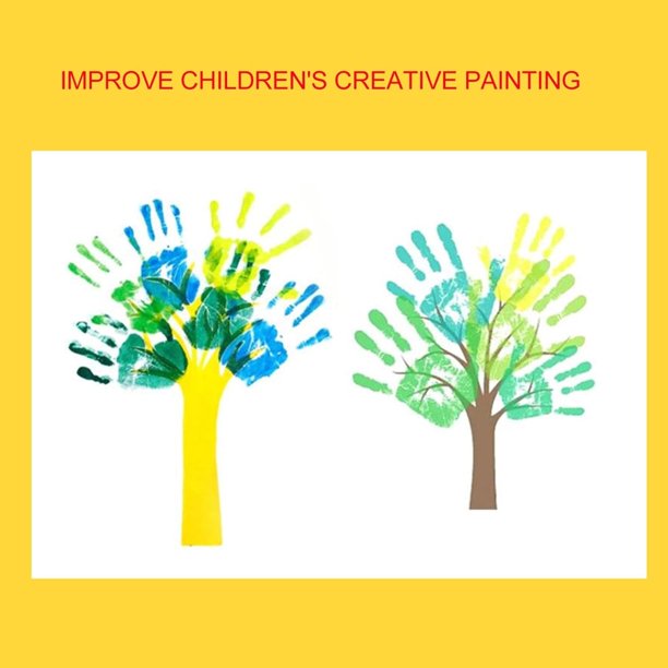 Divertido Kit De Pintura Con Los Dedos – Almohadilla Y Libro Reutilizables – Pintura Lavable Para Niños De 4 A 8 Años