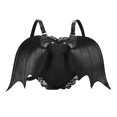 thumbnail image 1 of Sonducket de alas de murciélago negro Goth Punk Lace Wing Bolso de hombro de cuero Bolsas de mensajero y de hombro, 1 of 1