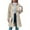 White, variant on UYISJ Women's Winter Outerwear Overcoat Lapel Collar Mid Length A-line Single Breasted Pea Coat Fall Slim Fit Tops XL