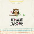 thumbnail image 4 of Inktastic My Mimi Loves Me Girls Owl Girls Baby Dress, 4 of 5
