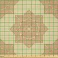 thumbnail image 2 of Ambesonne Ethnic Fabric by the Yard Microfiber, Mandala Like Ornaments Art, 5 Yards, Pastel Brown Beige Ecru, 2 of 2