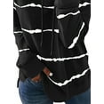 thumbnail image 4 of Gvmfive Women Long Sleeve Stripe Hoodies Pullover Loose Tops, 4 of 4