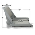 thumbnail image 2 of Springfield Marine Traveler Folding Fishing Seat for Boat - Gray Shell & Cushions - 20", 2 of 6