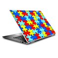 thumbnail image 3 of Laptop Notebook Skin Vinyl Sticker Cover Decal for 14" HP 2 in 1 Touchscreen Chromebook x360 - Colorful Puzzle Pieces Autism, 3 of 3