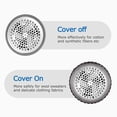 thumbnail image 2 of Fabric Shaver and Lint Remover, Sweater Defuzzer with 2-Speeds, 2 Replaceable Stainless Steel Blades, Battery Opted, Remove Clothes Fuzz, Bs, Pills, Bobbles Gray, 2 of 5